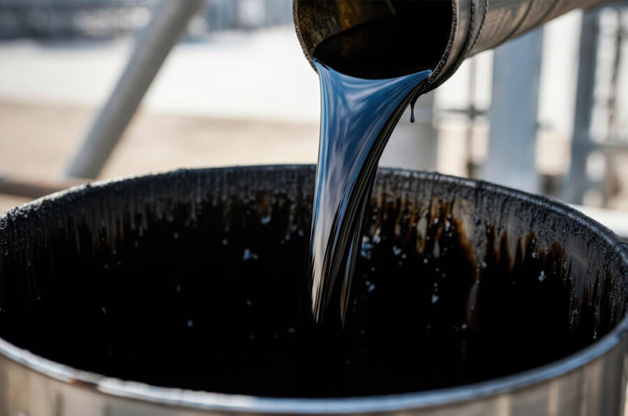 Selbstreinigendes Filtersystem für Polymerbitumen