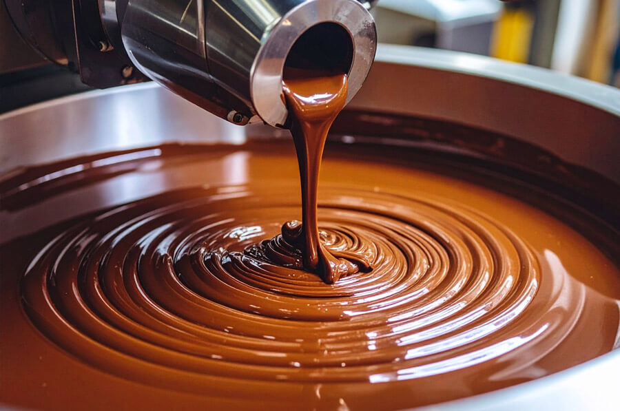 Kantenspaltfilter für Schokolade